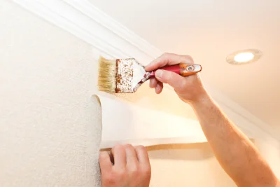 Pose de papier peint aux Salles — revêtements muraux et toiles de verre